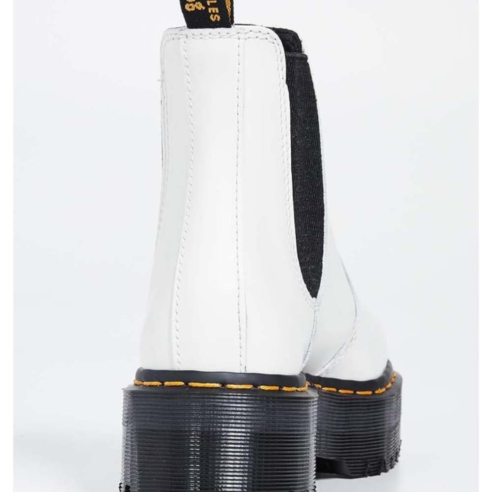Dr. Martens White and Black Boots Size 8 - Picture 5 of 17